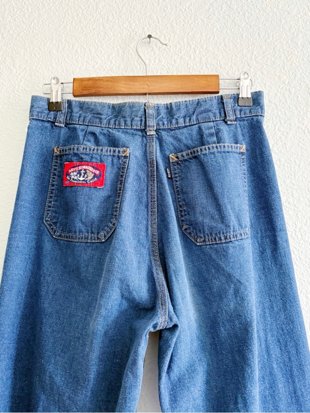 Vintage Levi’s Strauss High Rise Wide Leg Trouser Jeans Rare Vintage - Picture 6 of 11